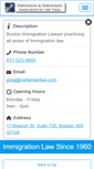 Mobile Screenshot of immigrationboston.com